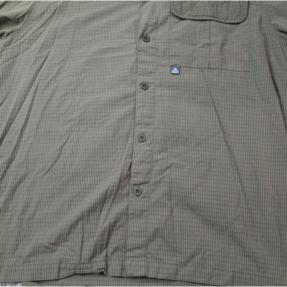 Vintage Levi's Silvertab Shirt Mens L Green Check Preppy Casual Button Up Y2K